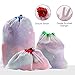 TEENKON 15Pcs Premium Mesh Produce Bags, Reusable Eco-Friendly Bag, Washable Strong, for Fruit, Vegetable, Toys, Grocery, and Supermarket Shopping Storage, 3 Size (12x17-12x14-12x8 inch × 5)