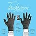 GliderGloves Copper Infused Touch Screen Gloves - Entire Surface Compatible with iPhones, Androids, Ipads - Anti Slip Palm for Driving & Phone Grip