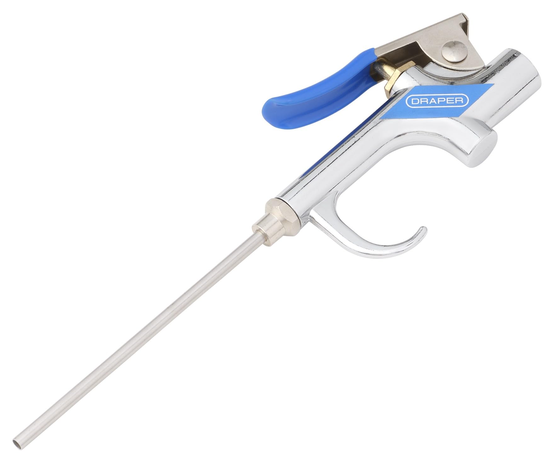 Draper Long Reach Air Blow Gun | Safety Nozzle | 8bar/115psi Max Capacity | Dust Blower | 1/4 Inch BSP Inlet | 70830
