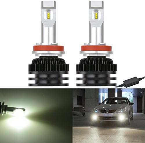 NATGIC 2PCS H8 H9 H11 H16(JP) LED Bulb Fog Light Bulbs High Bright CSP LED CHIPS Fog Light Bulbs Lamp Kit 6000K 2000 LM/Bulb(Xenon White)