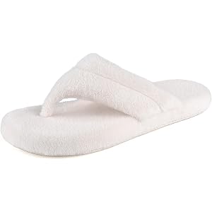 BCTEX Women's Flip Flops Spa Thong Slippers with Memory Foam Lining | Open Toe House Slippers For Women Indoor and Outdoor li