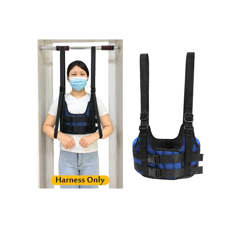 Photo 1 of Mybow Back Stretcher Harness for Spinal Decompression, Lumbar Traction Belt & Inversion Table Alternative, Back Realignment Device for Herniated Disc Pain Relief – Large (42–50” Chest)