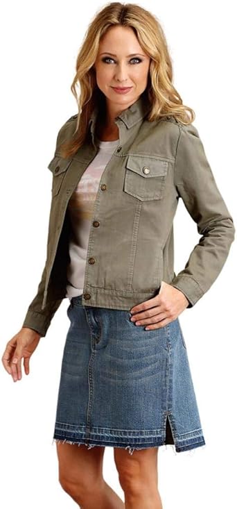 medium wash jean skirt