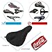 Ancocs Bicycle Seat Cushion Cover-Soft Extra Silica Gel and Foam Bike Saddle Cushion,Spinning with Waterproof & Dustproof Cover for Mens & Womensthumb 1