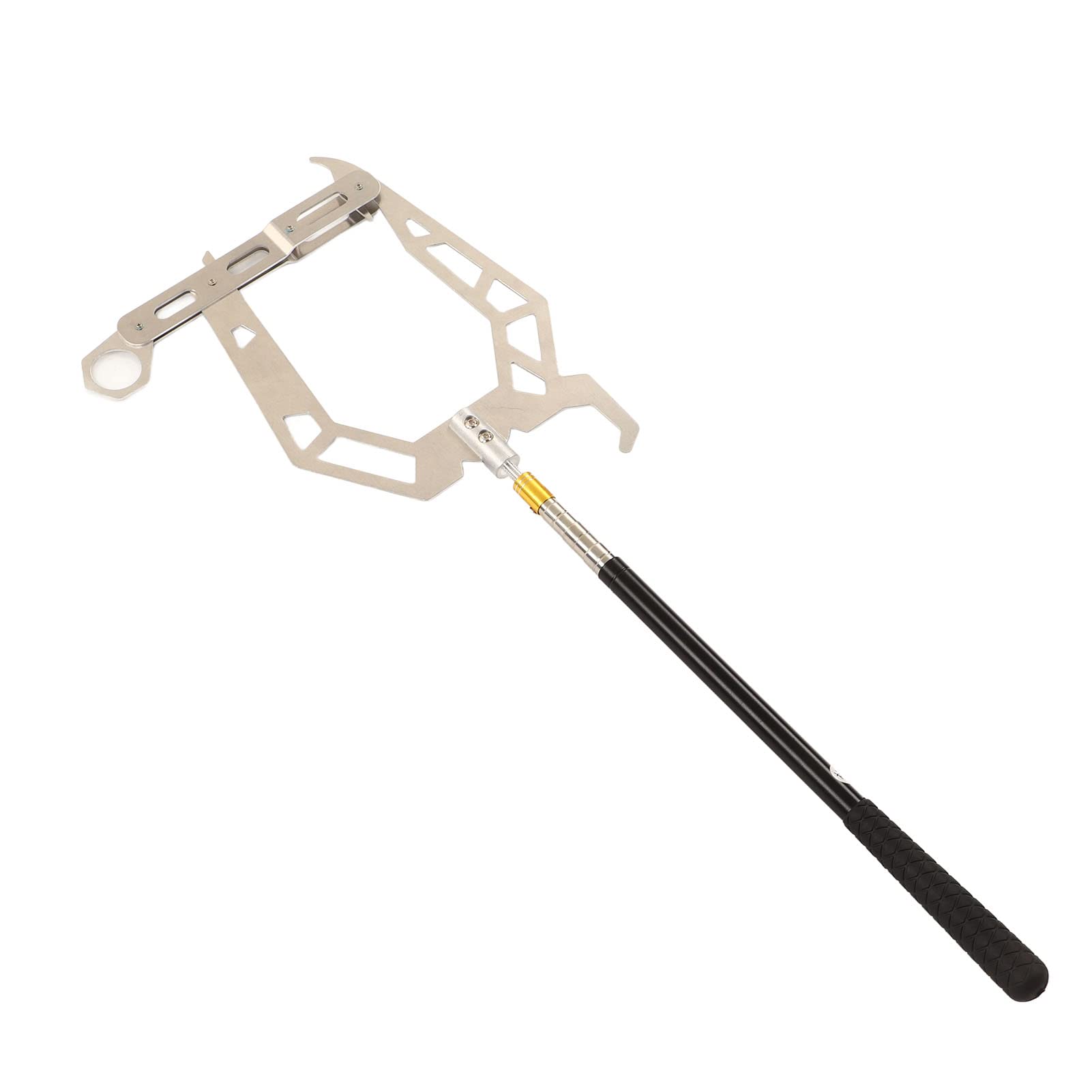 KIMISS Mooring Rope Dock Hook Boat U Type Mooring Rope Threader Dock Hook Pole U Type Mooring Rope Threader Stainless Steel Dock Hook Cable Wire Guider Ship Parking Tool With Telescopic Rod