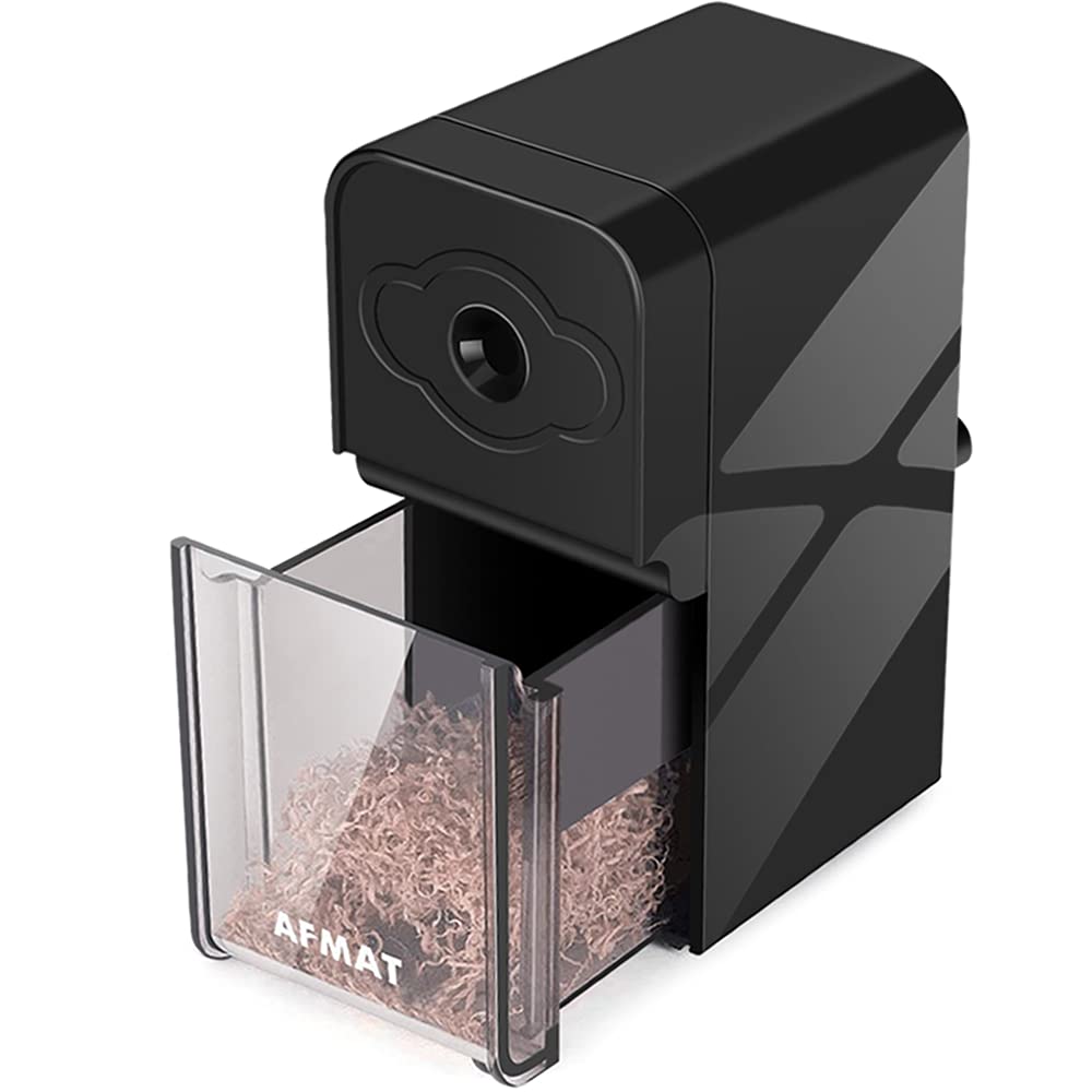 AFMAT Long Point Pencil Sharpener, 8-20mm Long Pencil Nibs, Self-Feed & Adjustable Pencil Sharpness, Artist Pencil Sharpener Manual for φ6-8.2mm Charcoal/Art/Drawing/Sketching/Colored Pencils