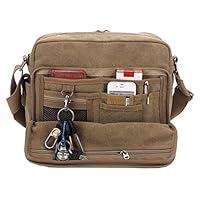 Kenox Classic Multifunctional Mens Canvas Messenger Bag Crossbody Working Field Bag