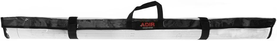 Adir Corp. PS2436 Foldable Waterproof Plans Shield - Blueprint Shield - Plans Carrier - Blueprint Carrier - Map Case - Map Shield - Document Case (24 x 36), Clear/Black: Industrial & Scientific