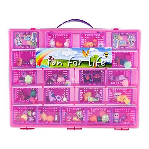 Fun For Life Storage Case with Carrying Handle, Strawberry / Pink