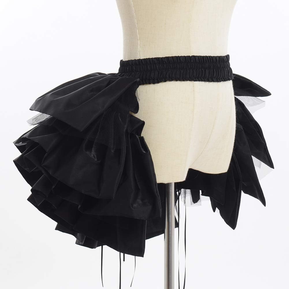 GRACEART Steampunk Gothic Bustle Tutu Adjustable Underskirt Fancy Dress (L, Black) - Image 5