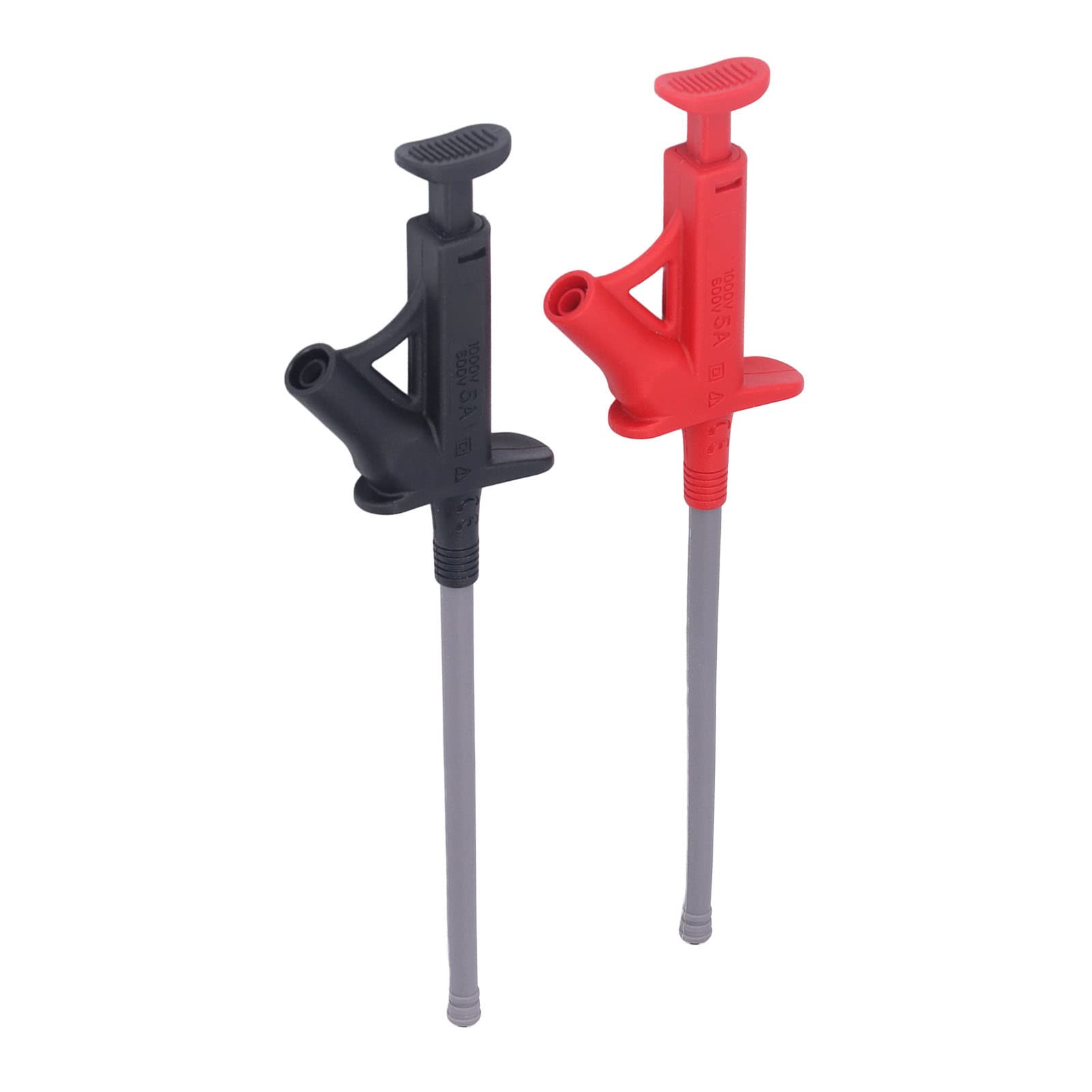 Multimeter Test Hook Clip High Voltage Electrical Grabber with 4MM Banana Jack J.30042 for Electronic Automobile Inspection and Testing Accessories