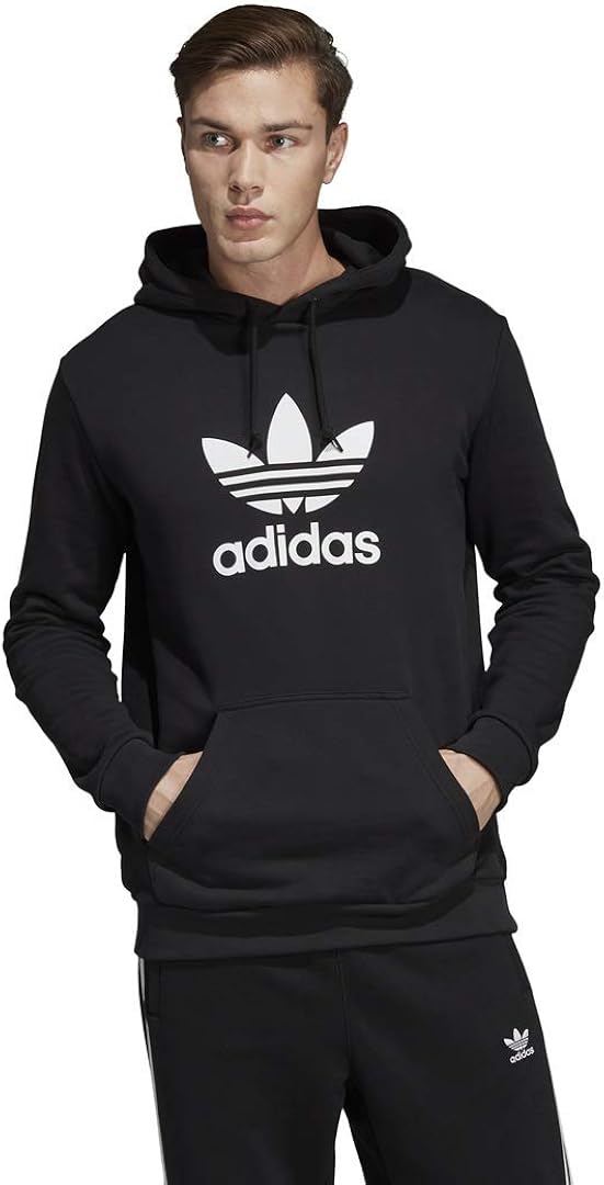 adidas Originals mens Trefoil Hoodie Black XX-Large: Clothing