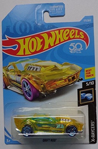 Hot Wheels 2018 X-Raycers 5/10 - Drift Rod (Yellow)