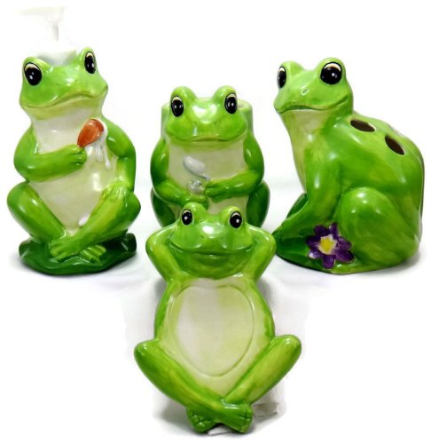 Frog 4 Pc Bathroom Set Amazon In Home Kitchen