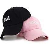 PopCrew™ Mom & Dad Hat | Funny Embroidered Adjustable Baseball Cap Gift for Couples Parents