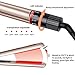 ONSON Professional Hair Straightener, 1'' 2 in 1 Ceramic Tourmaline Ionic Flat Iron for All Hair Styling, with Rotating Adjustable Temperature and Salon High Heat (255°F-450°F)