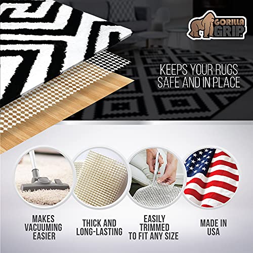 Gorilla Grip Original Extra Strong Rug Pad Gripper, Made in USA, 6x6 FT