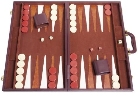 Tournament Backgammon Set - 21 in. - Classic Brown by Middleton Games