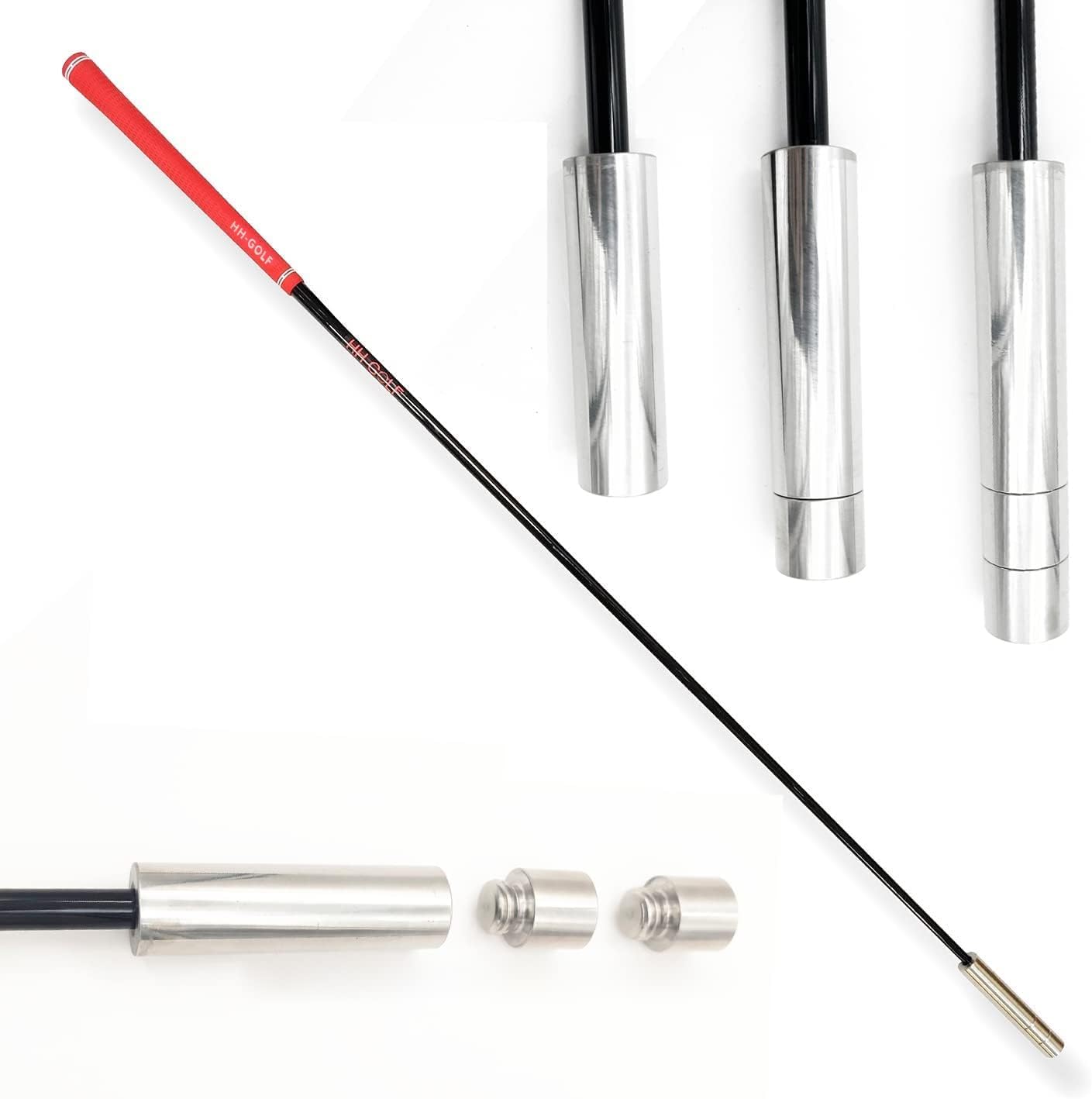 HH-GOLF Golf swing speed trainer, 3 in 1 Adjustable Clubs Weight Golf Speed Stick, Golf Swing speed training aid Improves Speed, Distance and Accuracy