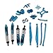 Mxfans Blue Aluminum Accessories Upgrade Parts for RC 1:10 AXIAL YETI ROCK RACER 90026 Racing Climbing Rock Crawler Set of 23