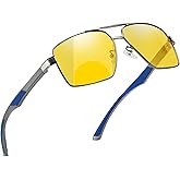 COTIA Classic Men Bifocal Reading Sports Sunglasses Night Driving Yellow Lenses Cycling Fishing Driving Sun Glasses