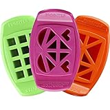 FunBites Set of Three - Green Squares, Pink Hearts & Orange Triangles - Cuts kids' food into fun-shaped bite-size pieces . . . Great for picky eaters and bento!
