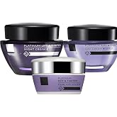 Platinum Day Cream and Night Cream- Anti Aging Anti Wrinkle Dual Eye Set of 3