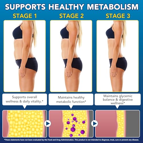 asusxcli GLP-1 Supplement - Dietary Supplement -Synbiotics - Curb Appetite, Boost Metabolism & Support Gut Health for Women & Men Lean Body Support - 90 Capsules