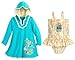 Disney Store Little Girls' Frozen Glitter Accents Swimsuit and Cover-Up