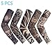 Enshey Tattoo Sleeves, Fake Tattoo Sun Arm Warmers Protection Sleeves for Man Women Set of 5