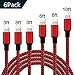 CovertSafe iPhone Charger, MFi Certified Cable 6Pack 3/3/3 6/6/10FT Extra Long Nylon Braided USB Fast Charging& Syncing Cord Compatible with iPhone/XS/XR/X/8/8Plus/7/7Plus/6S/6Plus/Pad More