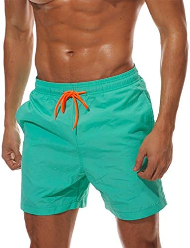 WENER Men's Short Swim Trunks,Best Board Shorts Sports Running Swimming Beach Surfing,Quick Dry Breathable Mesh Lining