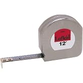 Crescent Lufkin 1/2" x 12' Mezurall Chrome Clad A8 Tape Measure - C9212