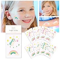 Unicorn Temporary Tattoos for Kids - Unicorn Party Favors, Birthday Decorations and Supplies - Non-toxic and Waterproof - Pack of 16 sheets (32 Fake Tattoos)