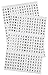 Klein Tools 56253 Wire Marker Book, Black Letters, Numbers, and Symbols