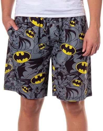 Amazon.com: Bioworld Batman Logo Men's Black Gym Pajama Shorts