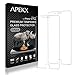 APEKX iPhone 6S Plus Tempered Glass Screen Protector 2 Pack 5.5 Inch 9H 3D Touch Compatible Max Touch Accuracy Durability HD Clarity Bubble Free Anti-Fingerprint Case Friendly(iPhone 6S Plus)