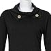 AMZ PLUS Women Large Size Vintage Lapel Long Sleeve Tunic Shirt Dress Black 4XL