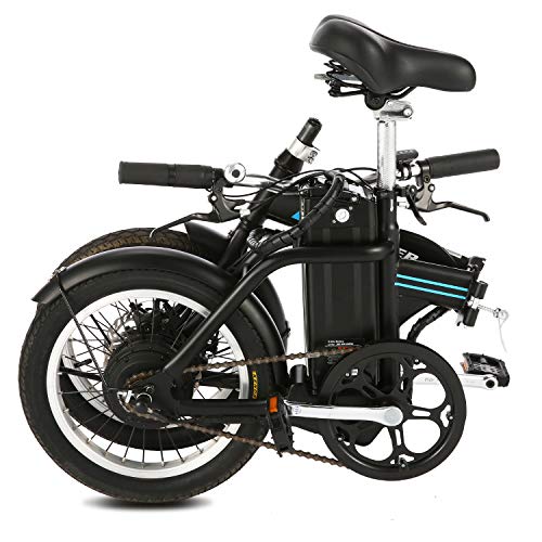 ANCHEER Folding Electric Bike, 16 Inch Collapsible Electric Commuter