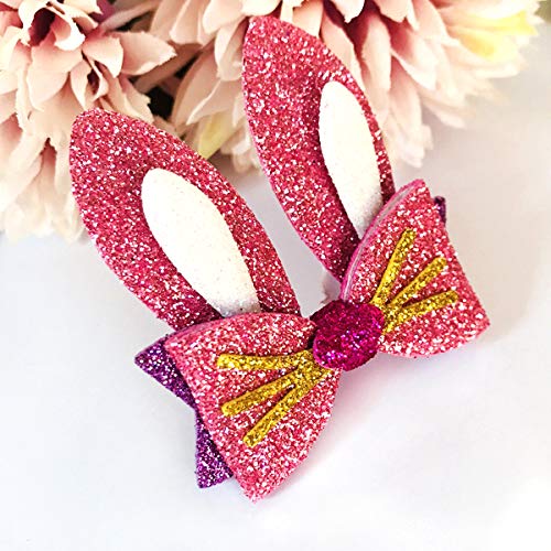 4 Set Cat Bow Tie Cutting Dies for Making Hair Bows, Bunny Ear Bow Die Stencil Cuts for Card Making DIY Bow Craft