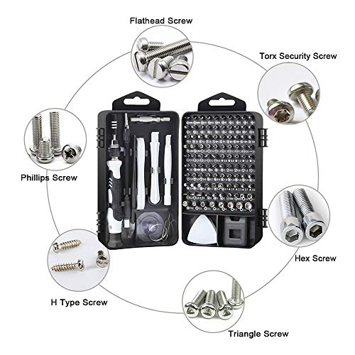 image for ZHONGLI Precision Screwdriver Set, 117 in 1 Magnetic Repair Tool Kit f