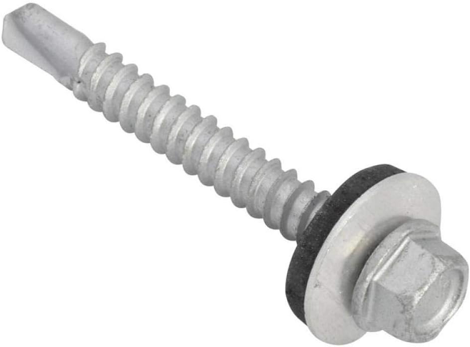 TechFast Light Duty Sheet to Steel Roofing Screws, Multi-coloured, 5.5 x 45mm