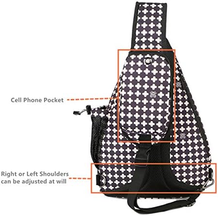 BAOSHA Sling bag Crossbody Shoulder Chest Bag Travel Hiking Daypack for Women XB-04 5 BAOSHA Sling bag Crossbody Shoulder Chest Bag Travel Hiking Daypack for Women XB-04