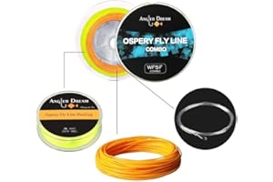 ANGLER DREAM 100FT WF3F WF5F WF8 Fly Fishing Line Combo Weight Forward Fly Line with Braided Backing Tapered Leader Preload Fly Line with Welded Loop