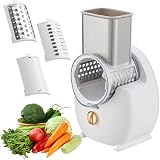 Bouncy Electric Cheese Grater Salad Maker Slicer Vegetable Chopper 3 Blades view 1