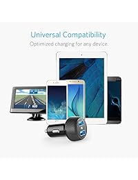 Anker PowerDrive 2 Elite cargador de auto de 24W ultra compacto con 2 puertos y tecnología PowerIQ para iPhone 7 6s Plus, iPad Air 2 mini 3, Galaxy series S y Note, LG, Nexus, HTC y otros