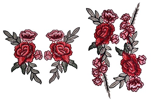 Antner embroidery rose floral sew patch scrapbooking em…