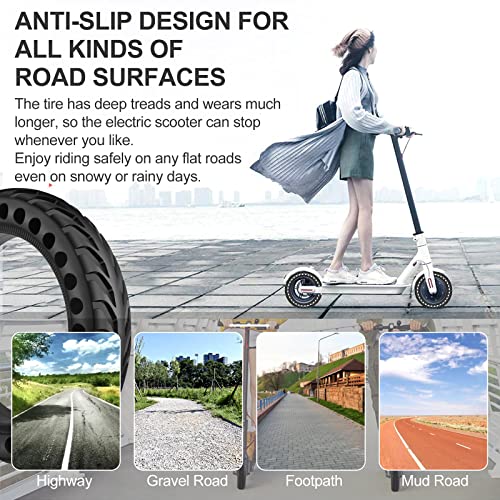 BANGTING 8.5 Inch Electric Scooter Wheel, 8 1/2 x 2 Wheels Scooter Full Tyres, 50/75-6.1 Replacement Tyre for Xiaomi Pro 2 / M365 / M365 Pro / 1S / 3/3 Lite/Essential