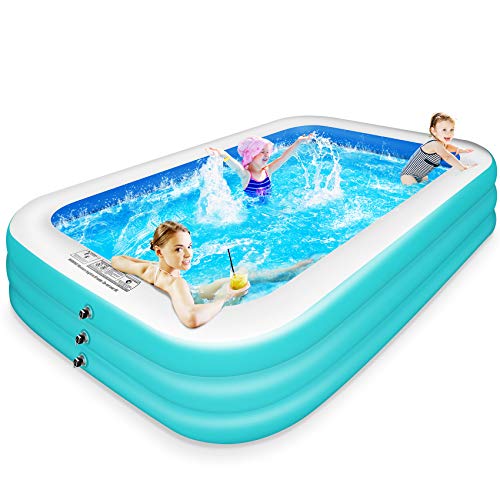 CHERYLON Inflatable Pool, 120" x 72" x 22" Large FullSized Inflatable