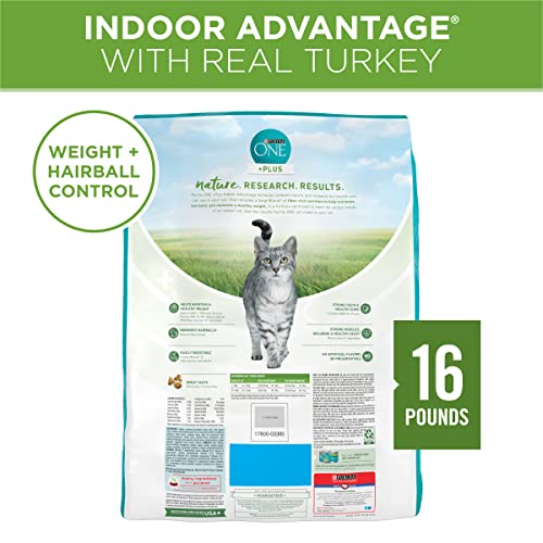 Purina ONE Natural, Low Fat, Weight Control, Indoor Dry Cat Food, +Plus